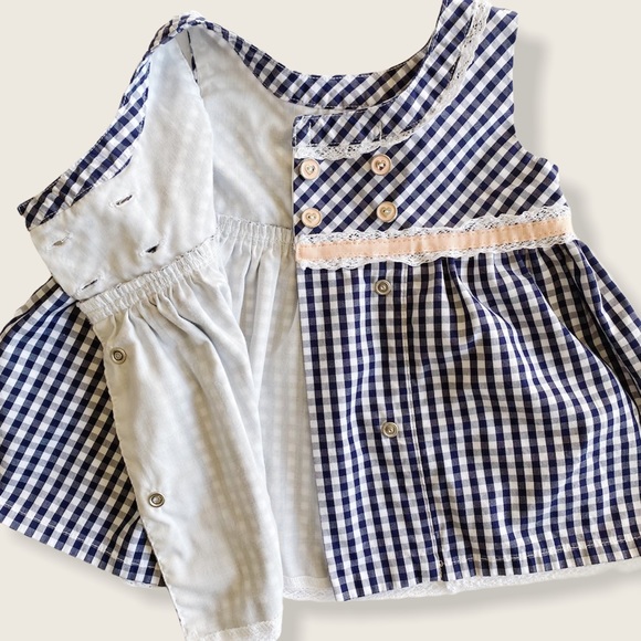 Jillian’s Closet Navy Gingham 12M Tunic Top - Picture 4 of 7